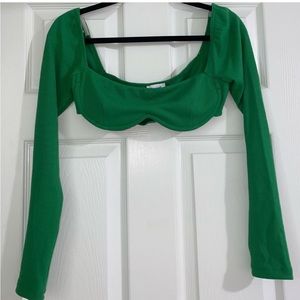 Princess Polly Becca top in green